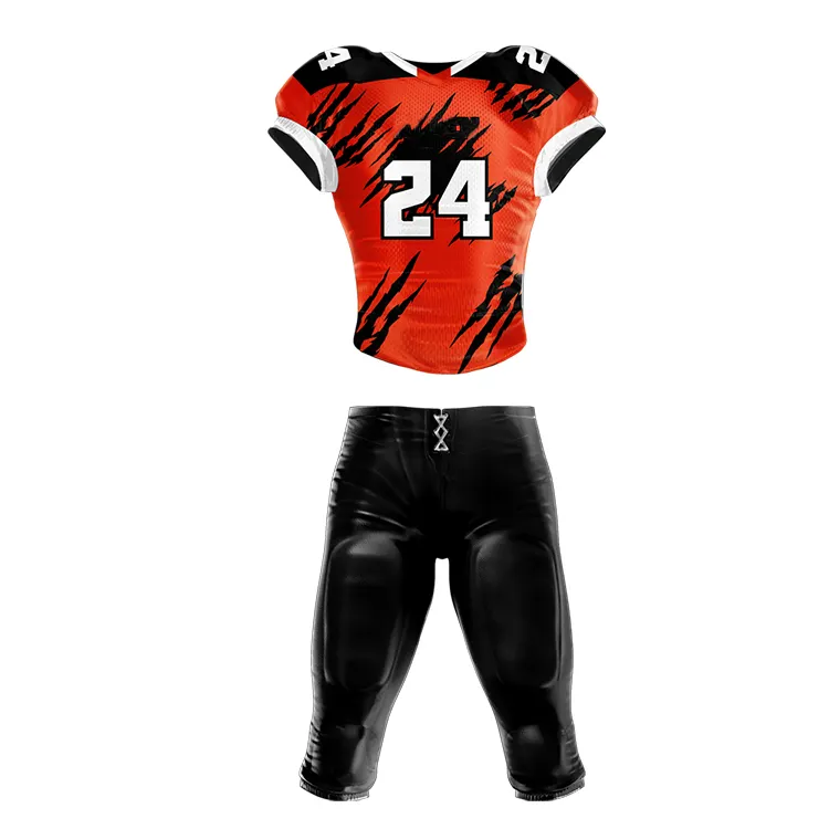 Maillot de football américain à sublimation pour hommes, vêtements personnalisés pour équipe de foot, vente en gros, uniforme de jeunesse américaine