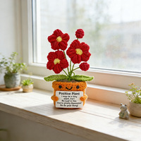 Nouvelle création artisanale AYOYO : Lys en crochet style Art Déco en pot – Cadeau émotionnel et créatif pour anniversaire, petit objet décoratif