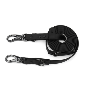 Custom Multi-functional two Swivel Aluminum Carabiner Hooks Length Adjustable Heavy Duty Waterproof PVC Hands Free Pet Dog Leash