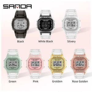 <span class=keywords><strong>SANDA</strong></span> 2009 marque de luxe étudiant sport montres mode femmes montre numérique LED électronique montre-bracelet fille horloge Montre Femme - Product Image 5