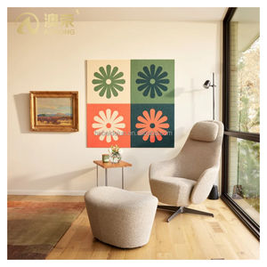 Autocollant mural mobile Panneau de feutre de 9mm Épaisseur et taille personnalisées Carreaux acoustiques Conception innovante Panneaux flexibles insonorisés - Product Image 6