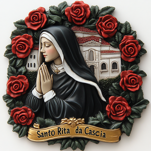 Nuovissimi Magneti per Frigorifero in Resina 3D a Tema Santa <span class=keywords><strong>Rita</strong></span>, Design Personalizzato Stile Lettera, Arte Decorativa per la Casa, Nuovo Modello 2026 - Product Image 2