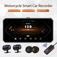 Caméra avant et arrière 6.25 pouces enregistreur de moto Bsd avertissement d'angle mort Carplay surveillance de la pression des pneus Gps