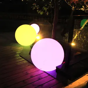 Outdoor Garden Lighting Illuminated Sphere Floating Led Ball Lamp