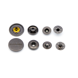 High Quality Custom Logo Plating Engraved Metal Brass Botones <strong>Snap</strong> <strong>Button</strong> for Coat - Product Image 3