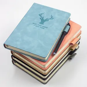 Leather Customized Cover A5 Notepad Multifunction Colorful Notebook