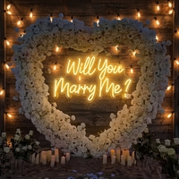 Vente en gros OEM : Lumière néon personnalisée professionnelle à commande par application intelligente pour toile de fond de mariage, haute conversion, prête pour les vendeurs Etsy