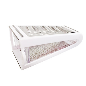 Râpe à fromage multifonctionnelle manuelle double face en acier inoxydable avec récipient pour légumes, fromage et beurre - Product Image 6