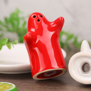 Stile di halloween caldo adorabile piccolo colorato vaso di pepe al sale in <span class=keywords><strong>ceramica</strong></span> contenitore di spezie <span class=keywords><strong>set</strong></span> per la decorazione della casa - Product Image 1