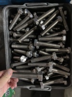 Vis hexagonales en acier inoxydable M4-M33 DIN933 à filetage complet SS304/SS316, lot varié de vis à tête hexagonale M5 M6 M8 M10 M12 M14 M16 M18 M20