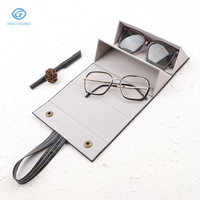 Mode PU cuir multifonctionnel lunettes boîte de rangement affichage luxe multi-fentes étui à lunettes de soleil