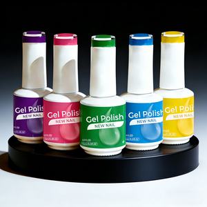 Nuevo Esmalte de <span class=keywords><strong>Uñas</strong></span> en Gel UV de Alta Calidad de 15 ml, Súper Blanco, Negro, Rojo, Marca Privada, Sin TPO - Product Image 3