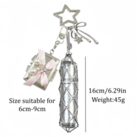 Outil de maquillage de haute qualité, miroir en forme de cœur durable, porte-clés, baume à lèvres, sac, breloque, brillant à lèvres, pendentif