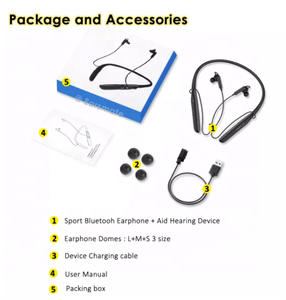 Audífonos inalámbricos <span class=keywords><strong>para</strong></span> personas mayores y adultos, audífonos con banda <span class=keywords><strong>para</strong></span> el cuello, ayuda con micrófono y ruido, novedad - Product Image 6