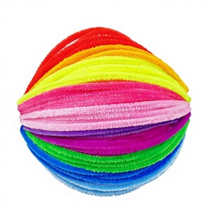 100 Pezzi di Scovolini Colorati da 30cm, Giocattoli Educativi in Peluche <span class=keywords><strong>per</strong></span> Bambini, Kit Fai-da-Te <span class=keywords><strong>per</strong></span> Artigianato e Regali - Product Image 5