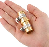 Kit de réparation de raccords de tuyau d'arrosage avec collier de serrage en acier inoxydable, compatible avec les raccords de réparation de tuyaux d'eau de 3/4 "-5/8"