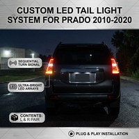 Plug-and-Play Voll-LED-Rückleuchten-Paar für Prado LC150 2010-2020, Links Rechts Rückleuchten-Baugruppe Auto-Ersatzzubehör