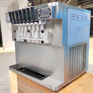 Maquina De Hacer Helado <span class=keywords><strong>Suave</strong></span> De Sorvete E Venda -Automatica Industrial Soft 7 5 6 4 Sabores Soft Ice Cream Machine - Product Image 4