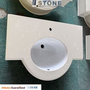 Lavabo de comptoir en marbre naturel de forme ovale <span class=keywords><strong>Aquarius</strong></span>, style ferme moderne, avec cuvette en onyx doré - Product Image 6