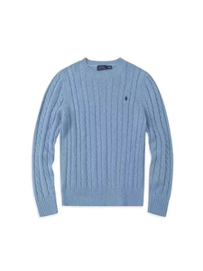 Maglione <span class=keywords><strong>Slim</strong></span> Fit Casual in Lana per <span class=keywords><strong>Uomo</strong></span>, Stile Old Money Ralph, Logo Personalizzato - Product Image 6