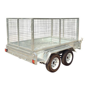Remorque de voiture à frein à disque galvanisé Tandem Box Trailer 9x5 2000kg ATM avec cage à mailles - Product Image 2