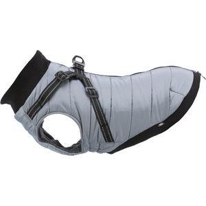 Abrigo para Mascotas Pontis XXS de 24 cm, Color Gris, con Arnés para Mascotas Pequeñas - Product Image 3