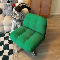 Modern stil tek eğlence sandalye dönebilir Metal oturma odası balkon paneli ahşap In-Stock Internet ünlüler mobilya