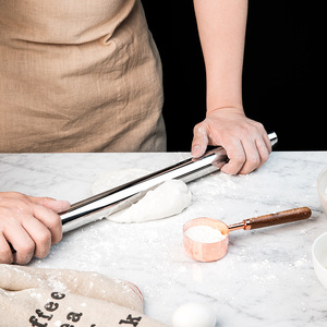 Rouleau à pâtisserie en acier inoxydable 304, argenté, pour la maison, outil de cuisine pour la pâtisserie - Product Image 3