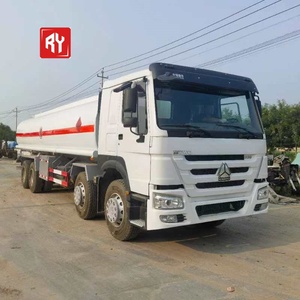 30 khối HOWO quốc gia III 8*4 tàu chở dầu-Hệ thống bơm + Đồng hồ đo lưu lượng, trục thép tấm, 5 ngăn bên trong & lớp da ngoài 4mm - Product Image 2