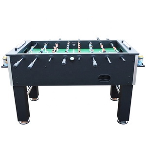 Mesa de Futbolín Independiente de MDF de 4 pies, Diseño Robusto, Color Negro, Venta Directa de Fábrica, Ideal <span class=keywords><strong>para</strong></span> Salones de Juego y Bares, con Soporte <span class=keywords><strong>para</strong></span> Bebidas - Product Image 6