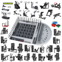 Solution clé en main pour centre de fitness en Afrique, quartier commercial central, équipement complet de salle de sport pour investisseur