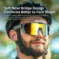 Lunettes Intelligentes Étanche en Plastique et Silicone pour Contrôle par Application, Appels Mains Libres en Extérieur, Audio Stéréo Sans Fil pour Cyclisme