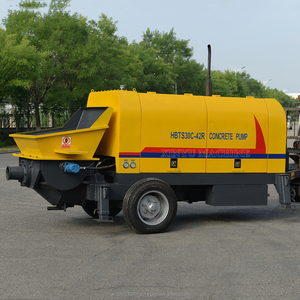 2025 Hot 30-60cbm/hr Pompe de remorque de pompe de ligne de béton diesel avec moteur de composants de base de machine de construction pour les projets - Product Image 2