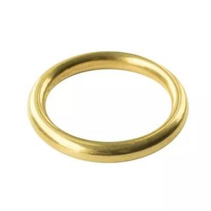 Khóa thắt lưng bằng đồng thau tròn Lanke với vòng tròn kim loại trang trí, có thể điều chỉnh, màu bạc vàng, vòng tròn hàn cho vòng cổ chó - Product Image 4