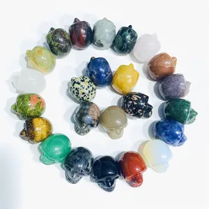 Wholesale Price Healing Crystals Natural Stone Gemstone Mini Skulls Small Carved Crystal Skulls