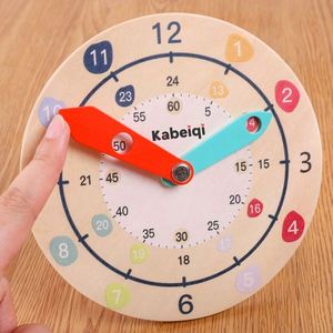 Reloj Educativo de Madera Natural para Niños, Interesante y Bonito, para Aulas Escolares y Hogares - Product Image 2