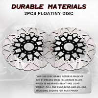 Discos de Freno Delanteros Flotantes ZCLH de 118 Pulgadas, 2 Piezas, para Touring/Road King 08-20, Road Glide/Street Glide 08-13