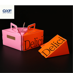 Cajas para Pasteles al por Mayor Biodegradables Cajas de Embalaje de Papel Cartón Coloridas para Pasteles Bento - Product Image 6