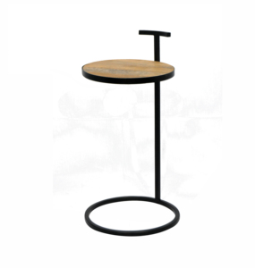 High Quality Premium Cost Modern Luxury Solid Wood Smart <b>Round</b> Customize Multipurpose Usage Bar Wooden and Metal <b>Stool</b> - Product Image 2