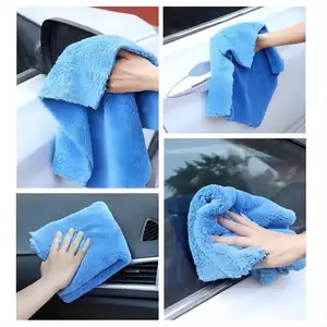 80 Polyester 20 Polyamide Double Side Sử Dụng Edgeless Sợi Nhỏ Xe Khô Khăn Xe Chi Tiết Rửa Khăn