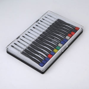 15 en 1 Torx Flathead Phillips Star lunettes horloger PC électronique ordinateur <span class=keywords><strong>portable</strong></span> bijoutiers poignée en plastique jeu de tournevis de précision - Product Image 1