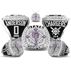 Anillos personalizados para todos los deportes, anillos <span class=keywords><strong>de</strong></span> campeonato, regalo <span class=keywords><strong>de</strong></span> béisbol, Softball, baloncesto, fútbol, Hockey sobre hielo, nombre personalizado, anillo con número - Product Image 3