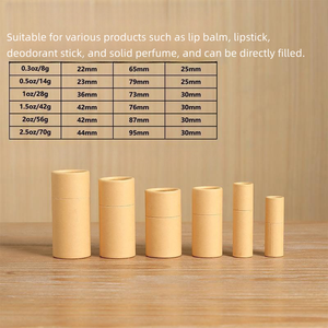 WBG Biodegradable Cartón Kraft Ecológico Personalizado Impreso Cilindro Grado Alimenticio Cosmético Push up Tubo de Papel Caja de Embalaje - Product Image 2