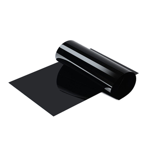 PVCメタリック光沢ブラック0.3mm厚エコフレンドリー耐久性高品質フィルムシート超高輝度ラップカットサービス迅速 - Product Image 2