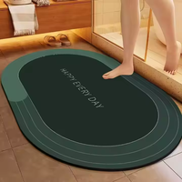 Benutzer definierte Kieselstein matte Super Absorbent Boden Bad Kieselgur Badezimmer matte Badezimmer Teppich Bade matten