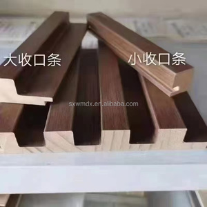 Prix d'usine <span class=keywords><strong>MDF</strong></span> sculpté avec placage de grain de bois Panneaux muraux acoustiques en bois Panneau de <span class=keywords><strong>baguette</strong></span> en latte de bois insonorisé pour chambre à coucher hôpital - Product Image 5