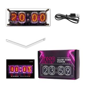 Reloj Digital Retro Soviético Cyberpunk con Tubo Luminoso IBN IN-12, Acrílico de Alta Precisión, Cuadrado, USB, Regalo Creativo para Escritorio - Product Image 4