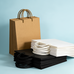 Bolsa de Papel Kraft Marrón Ecológica de Alta Calidad con Asa, Impresa Personalizada, para Compras en Supermercados y Empaque de Regalos - Product Image 3