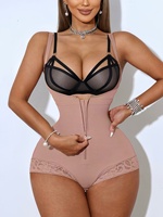 Body sculptant tendance TikTok pour femme avec fermeture éclair frontale, contrôle du ventre, gaine amincissante sous la poitrine, rehausseur de fesses