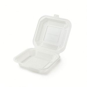 Conteneur rectangulaire jetable en amidon de maïs, écologique, compatible micro-ondes, avec couvercle, 100 ml, 500 ml, biodégradable - Product Image 3